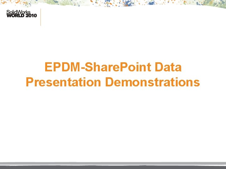 EPDM-Share. Point Data Presentation Demonstrations 