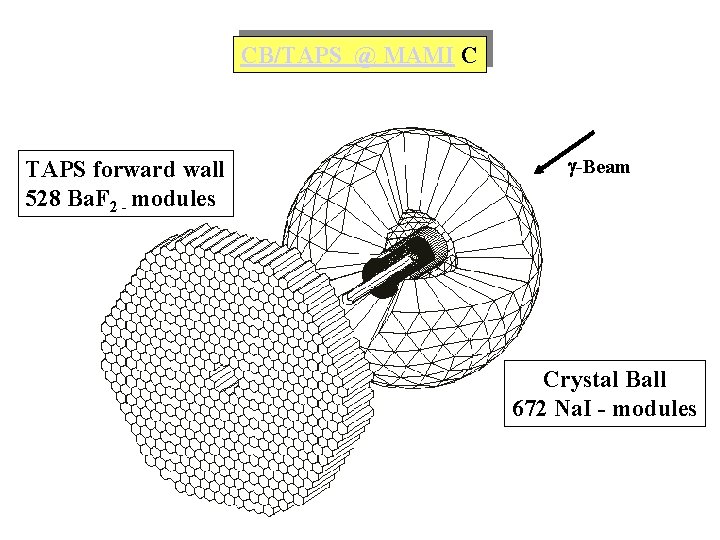 CB/TAPS @ MAMI C TAPS forward wall 528 Ba. F 2 - modules -Beam