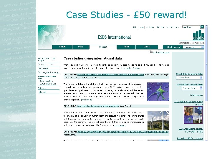 Case Studies - £ 50 reward! Case Studies - £ 50 reward!