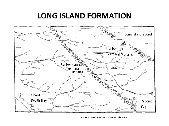 LONG ISLAND FORMATION http: //www. garviespointmuseum. com/geology. php 