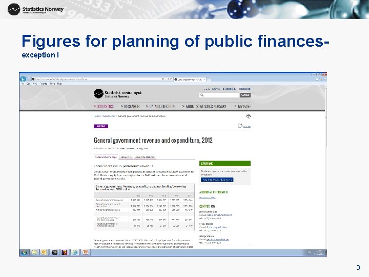 Figures for planning of public financesexception I 3 Figures for planning of public financesexception I 3