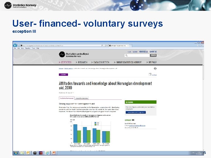 User- financed- voluntary surveys exception III 5 User- financed- voluntary surveys exception III 5