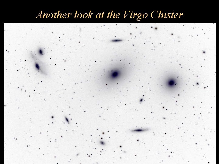 Another look at the Virgo Cluster Another look at the Virgo Cluster
