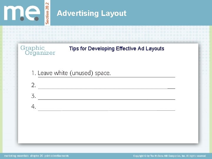 Section 20. 2 Advertising Layout Tips for Developing Effective Ad Layouts 