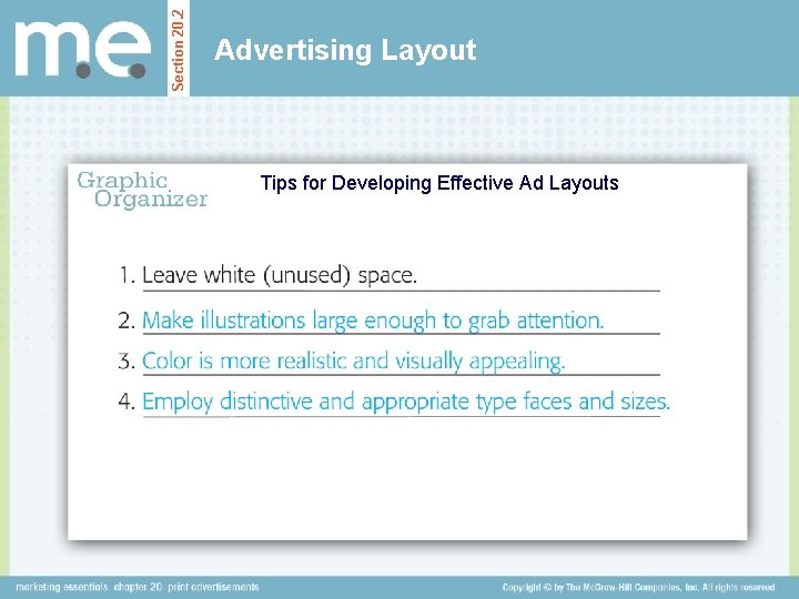 Section 20. 2 Advertising Layout Tips for Developing Effective Ad Layouts 