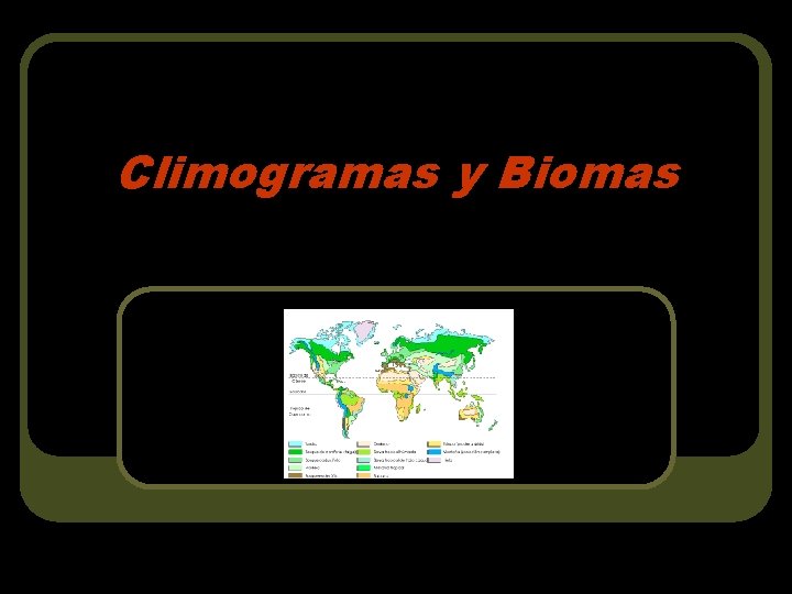 Climogramas y Biomas 