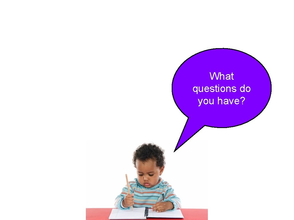 What questions do you have? 