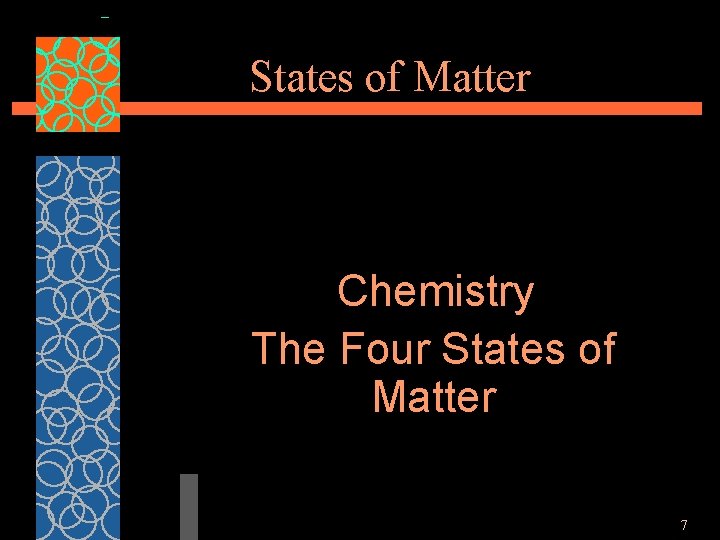 States of Matter Chemistry The Four States of Matter 7 