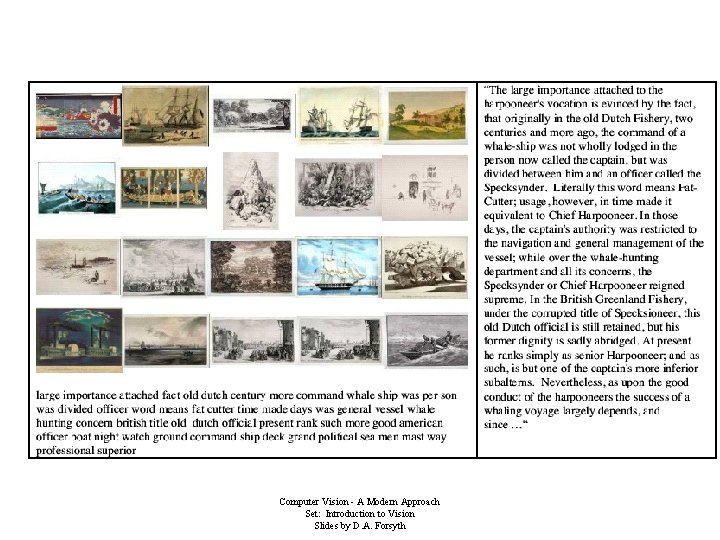 Computer Vision - A Modern Approach Set: Introduction to Vision Slides by D. A.