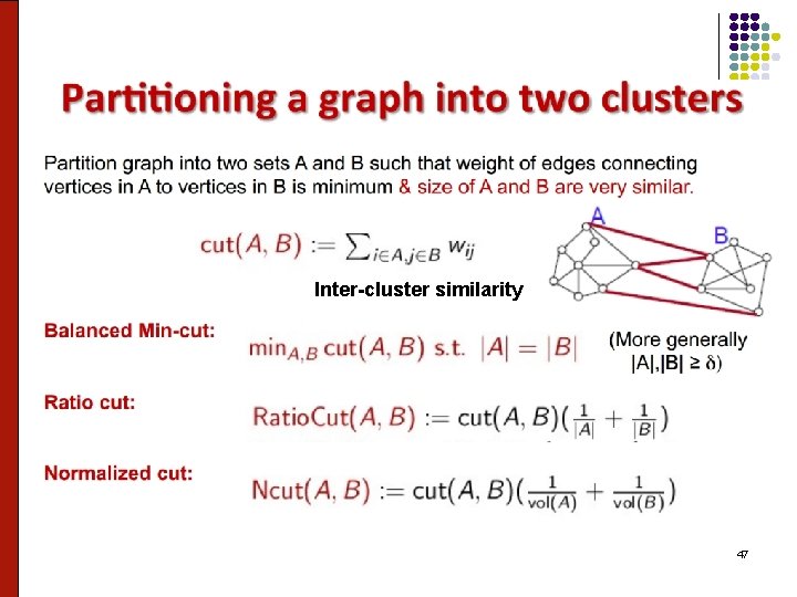 Inter-cluster similarity 47 