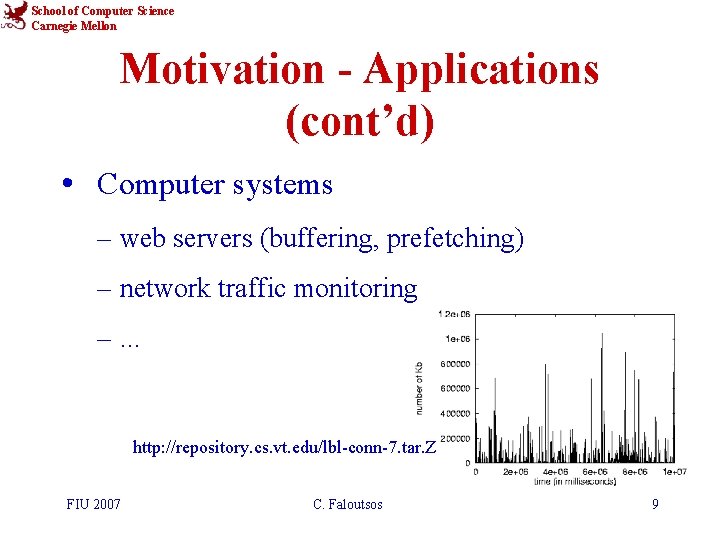 School of Computer Science Carnegie Mellon Motivation - Applications (cont’d) • Computer systems –