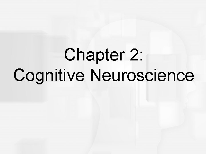 Cognitive Psychology, Sixth Edition, Robert J. Sternberg Chapter 2: Cognitive Neuroscience 