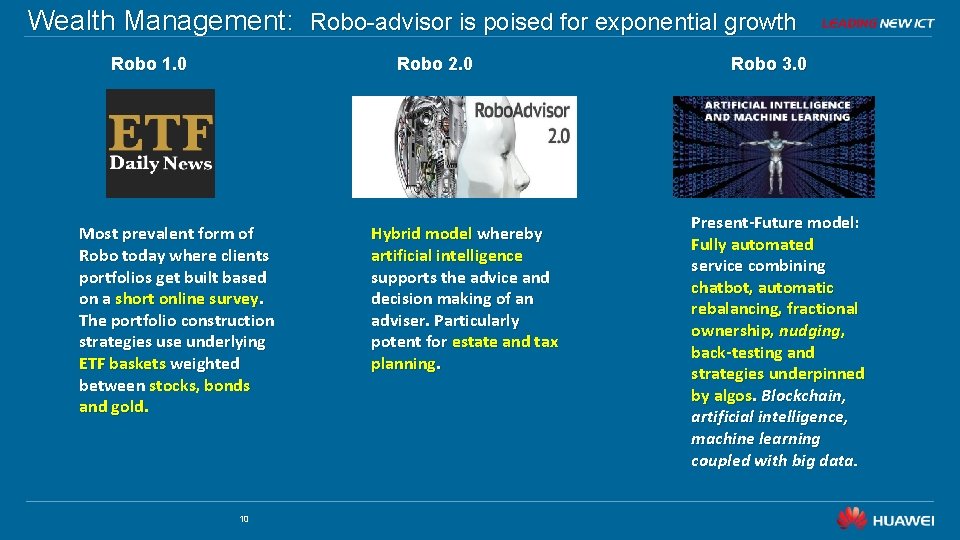 Wealth Management: Robo-advisor is poised for exponential growth Robo 2. 0 Robo 1. 0