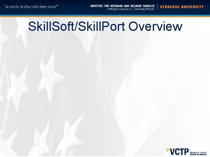 Skill. Soft/Skill. Port Overview 