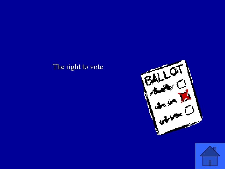 The right to vote 