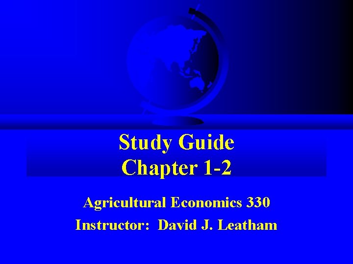 Ja Economics Student Study Guide Chapter 2