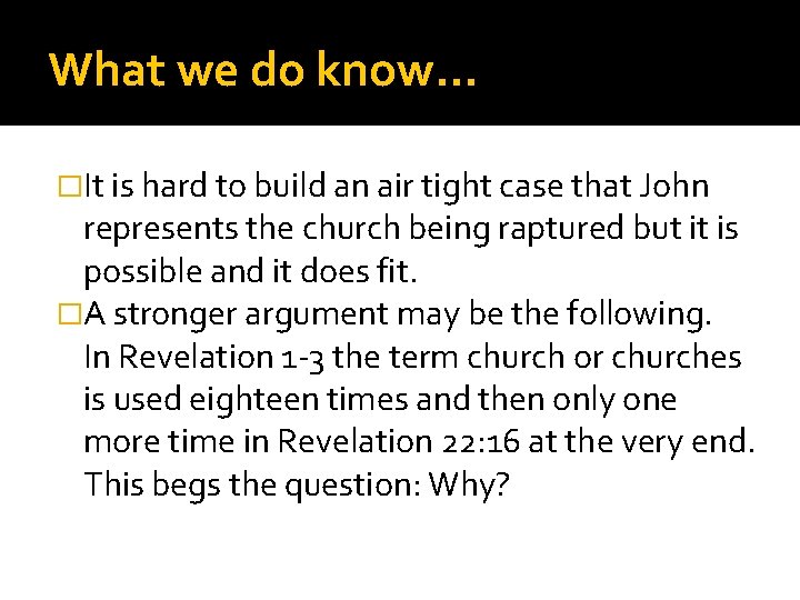 What we do know… �It is hard to build an air tight case that