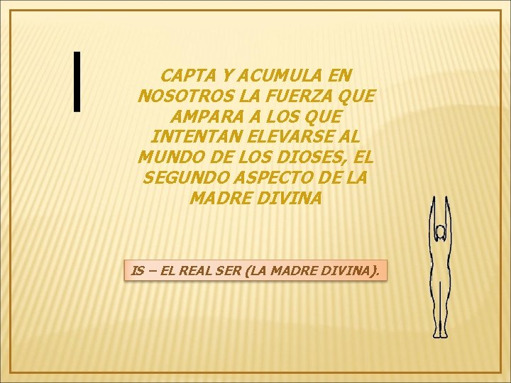 CAPTA Y ACUMULA EN NOSOTROS LA FUERZA QUE AMPARA A LOS QUE INTENTAN ELEVARSE