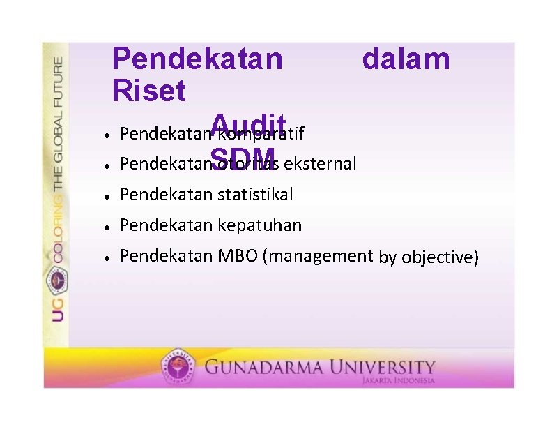  dalam Pendekatan Riset Pendekatan. Audit komparatif otoritas eksternal Pendekatan. SDM Pendekatan statistikal Pendekatan