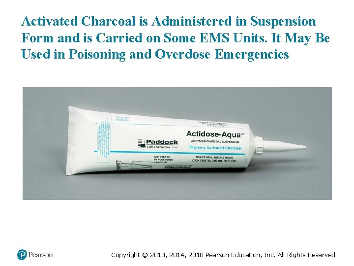 Activated Charcoal is Administered in Suspension Form and is Carried on Some EMS Units.