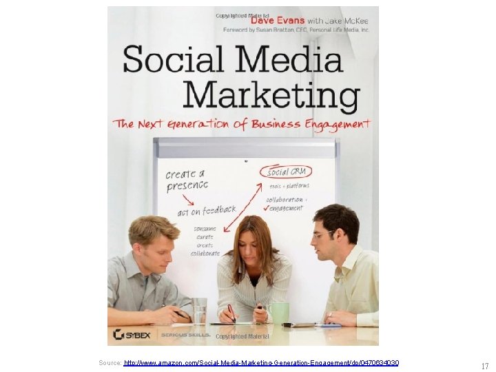 Source: http: //www. amazon. com/Social-Media-Marketing-Generation-Engagement/dp/0470634030 17 