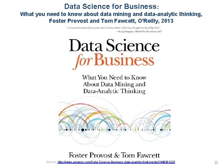 Data Science for Business: What you need to know about data mining and data-analytic