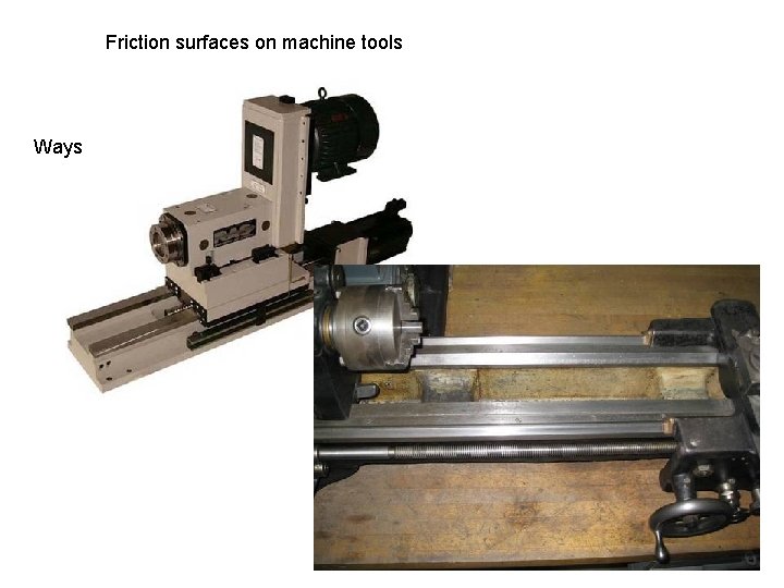 Friction surfaces on machine tools Ways 