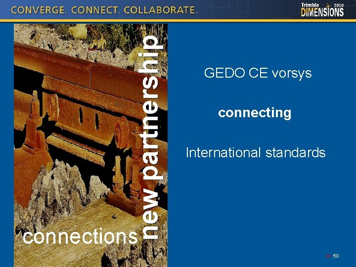 new partnership GEDO CE vorsys connecting International standards connections << 50 