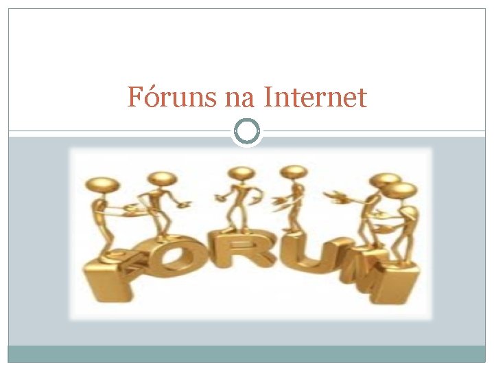 Fóruns na Internet 