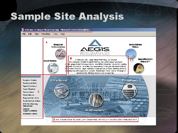 Sample Site Analysis 