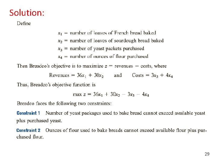 Solution: 29 Solution: 29