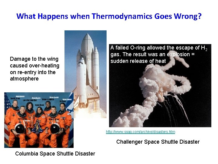 What Happens when Thermodynamics Goes Wrong? Damage to the wing caused over-heating on re-entry