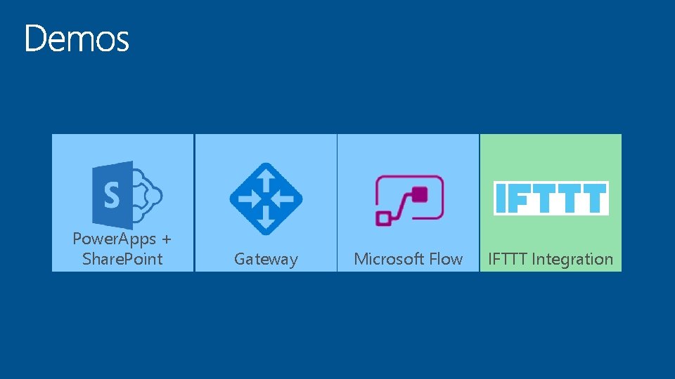 Power. Apps + Share. Point Gateway Microsoft Flow IFTTT Integration 