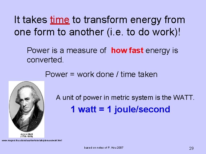 It takes time to transform energy from one form to another (i. e. to