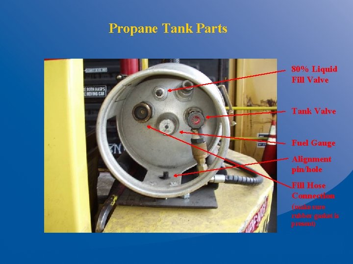 Propane Tank Parts 80% Liquid Fill Valve Tank Valve Fuel Gauge Alignment pin/hole Fill