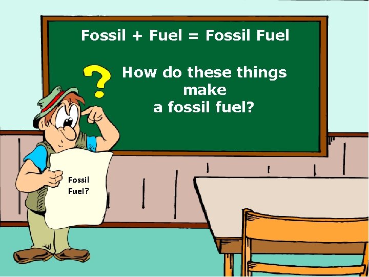 Fossil + Fuel = Fossil Fuel How do these things make a fossil fuel?