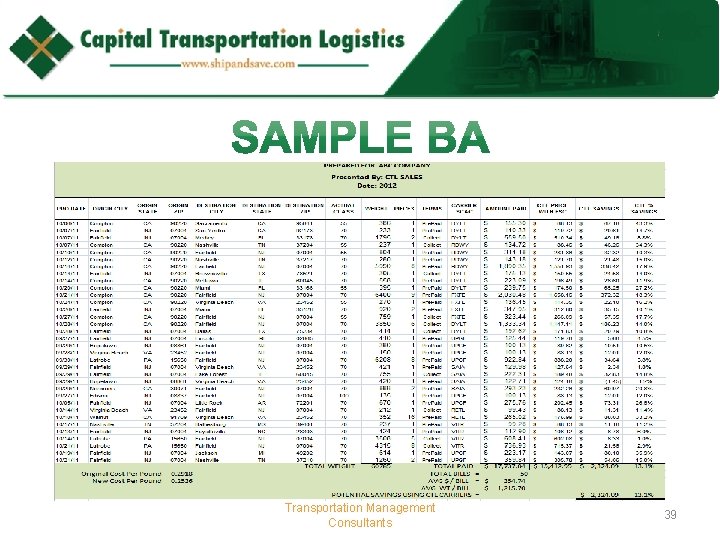 Transportation Management Consultants 39 