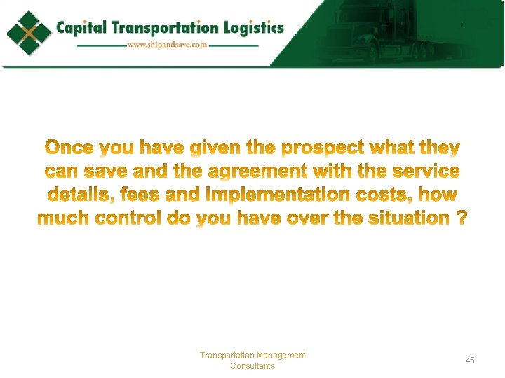 Transportation Management Consultants 45 