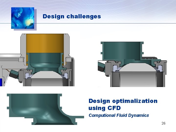 Design challenges Design optimalization using CFD Computional Fluid Dynamics 26 