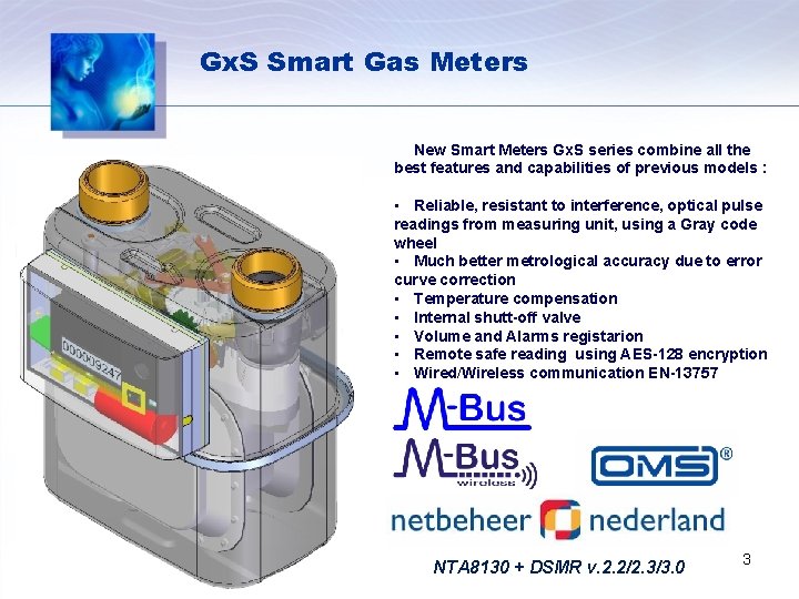 Gx. S Smart Gas Meters New Smart Meters Gx. S series combine all the