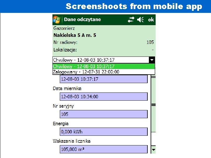Screenshoots from mobile app Aplikacja Inkasent Mobile 57 