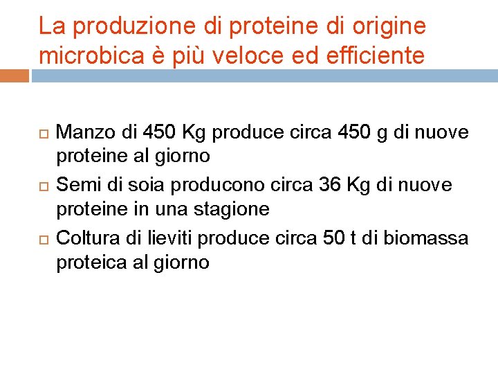 La produzione di proteine di origine microbica è più veloce ed efficiente Manzo di