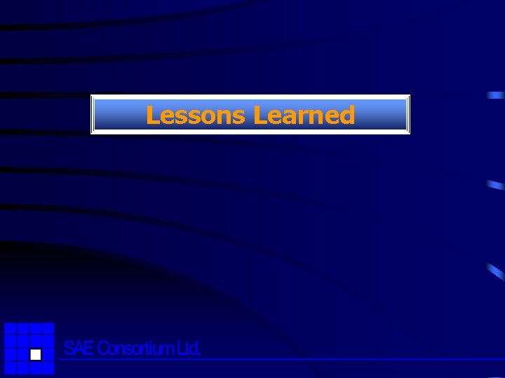 Lessons Learned 