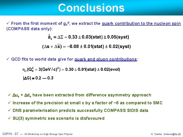 Compass Results On Inclusive And Semi Inclusive Polarised