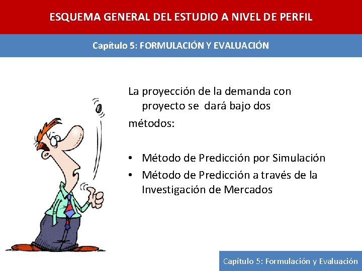 ESQUEMA GENERAL DEL ESTUDIO A NIVEL DE PERFIL Capítulo 5: FORMULACIÓN Y EVALUACIÓN La