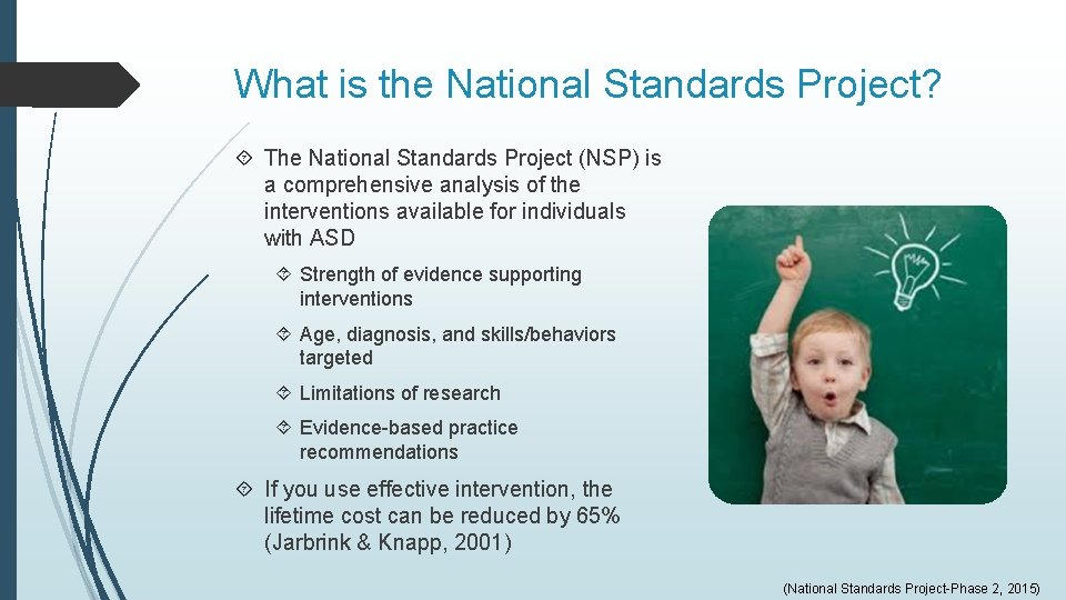 What is the National Standards Project? The National Standards Project (NSP) is a comprehensive What is the National Standards Project? The National Standards Project (NSP) is a comprehensive