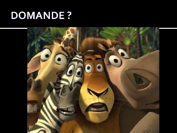 DOMANDE ? DOMANDE ?