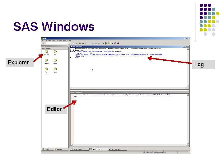 SAS Windows Explorer Log Editor 
