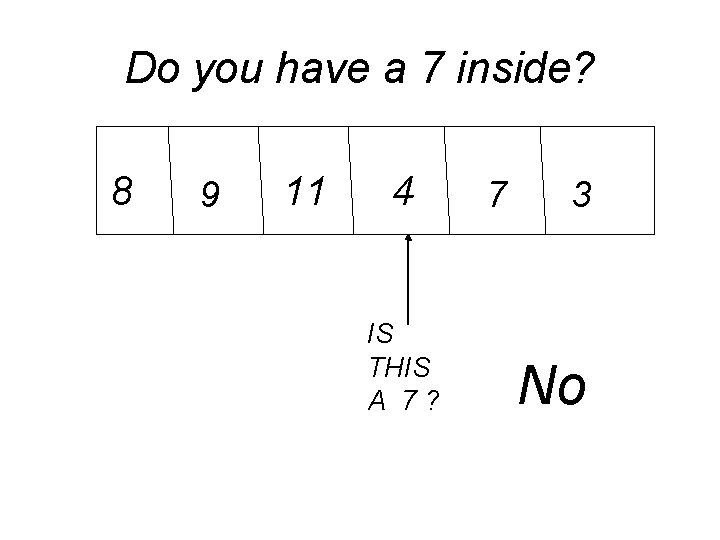 Do you have a 7 inside? 8 9 11 4 IS THIS A 7?