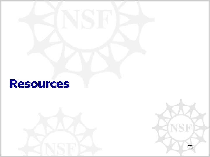 Resources 33 